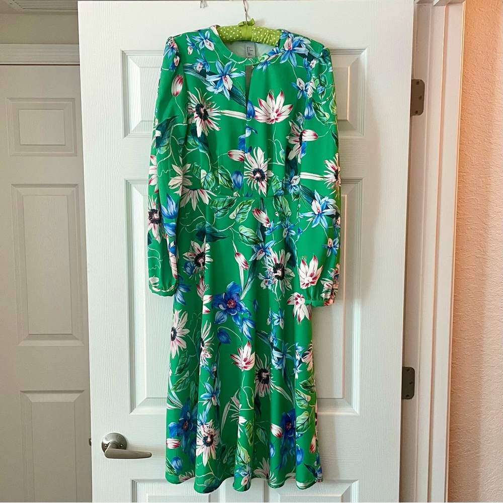 H&M long sleeve midi dress.